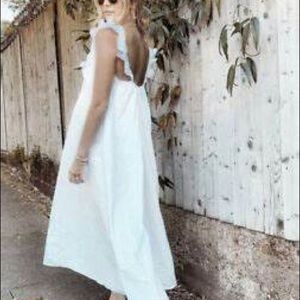 H&M white Maxi dress Size Small